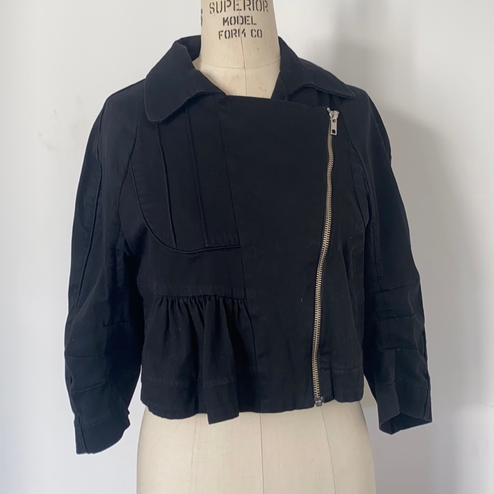Preen Black cropped jacket size S